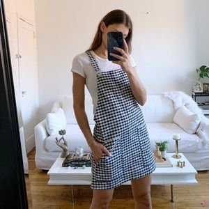 Topshop 🤍 Gingham Overall Dress
